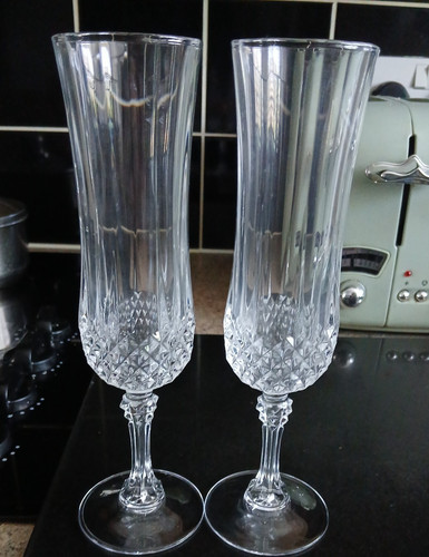 Vintage pair cristal - pair, d'arques