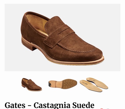 Barker gates castagnia suede - barker,
