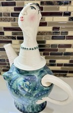 Whimsical Lady Teapot Figure