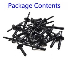Car Clips Rivet Black High