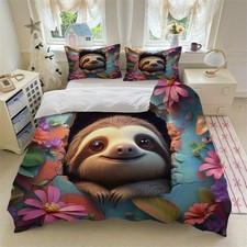 Little Sloth Flower Duvet