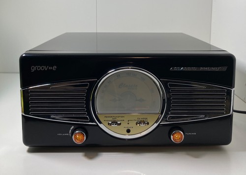Groove record player radio - groove, fm