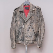 ALL SAINTS Leather Jacket Mens