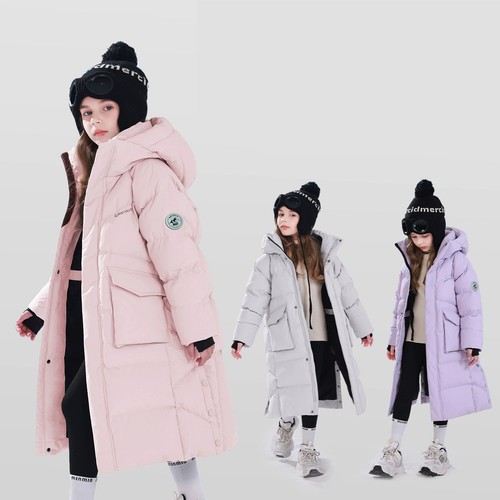 Kids girls winter coat hooded - girls,
