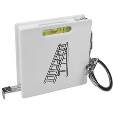'Wooden Ladder' Keyring Tape Measure / Spirit Level Tool (KM00035409)
