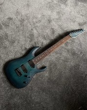Custom Ibanez RG 7-string in Bluey Green Burst With EMG Active Pickups