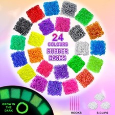 Loom Bands 600-15000 Multicolour Bracelet Making Kit With S Clips Tool For Kids