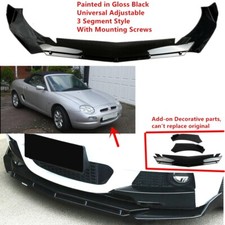 Add-on Universal Fit For MG MGF 1995-2001 Front Bumper Lip Splitter Spoiler