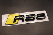 Gloss Black Yellow RS8 Rear