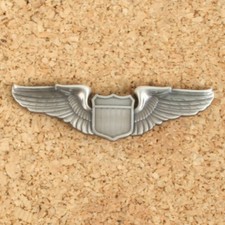 Replica USAAF WW2 Pilots wings Full size metal Air Force Pilots wings badge A...
