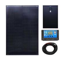 Black 250w solar panel - black,