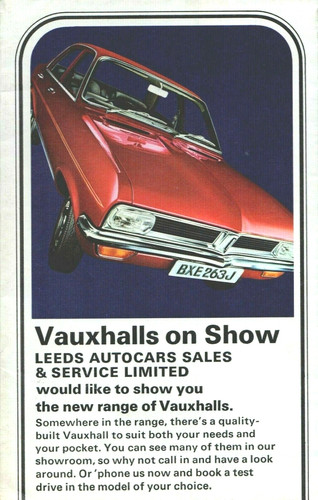 Vauxhall range 1970 1971 - range, 1970-1971