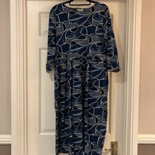 New! UK14 Seasalt Sea Strewn Dress Coves  Abstract Galley Original Labels Intact