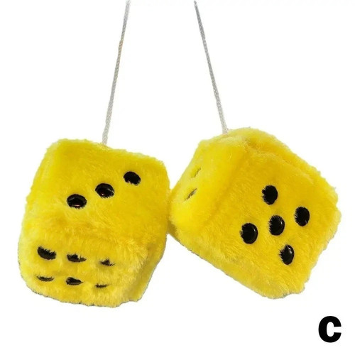 Soft fluffy furry dice - fluffy,