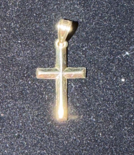 Karat yellow gold - gold, cross