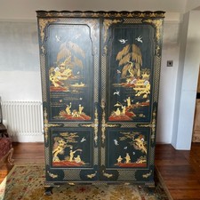 Oriental lacquer wardrobe - lacquer,