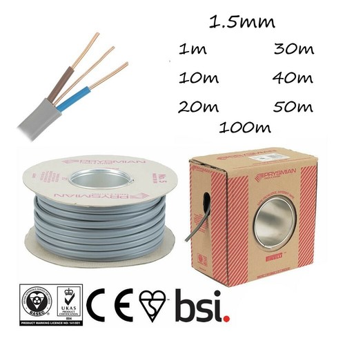 5mm twin and earth - 1.5mm,