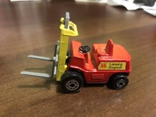 Matchbox Lansing Bagnall Forklift, 1:64 Scale, Die Cast, Rare Red, 1972.