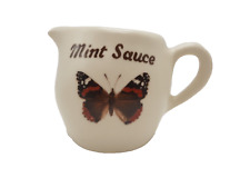 Fontmell Potteries Vintage Mint Sauce Small Jug Butterfly Design England