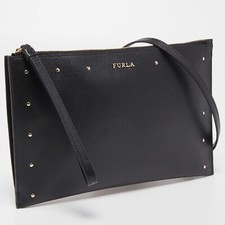 Furla Black Leather Janine