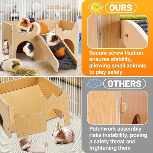 Sturdy wooden guinea - wooden, pig