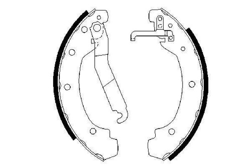 Brake shoe set for 28 - for,