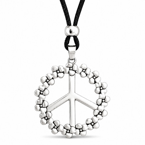 Peace symbol necklace - peace,