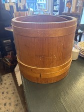 Antique Wooden Firkin Divided