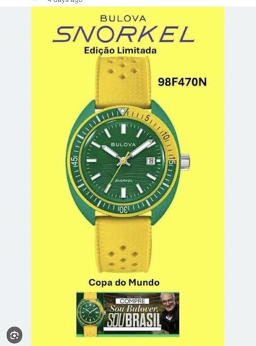 Bulova brazil edition limited - bulova,