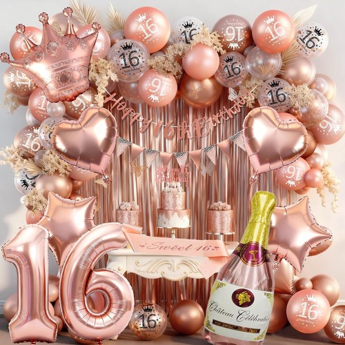 16th birthday decorations set - birthday,
