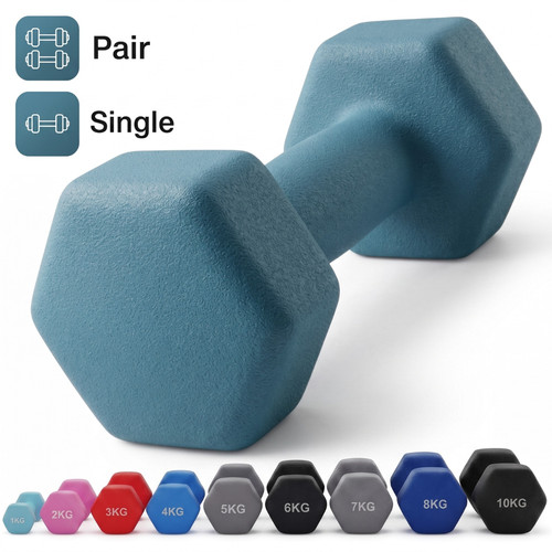 Neoprene hand dumbbells - hand,