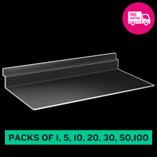 Clear Acrylic Slatwall Shelves