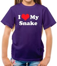 I Love My Snake - Kids T-Shirt