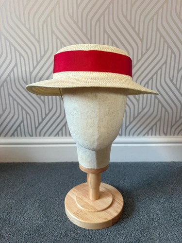Olney straw boater hat with - olney,