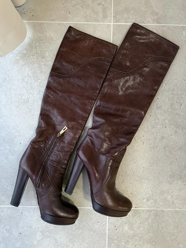 Prada leather boots - prada,