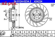 X2 PCS REAR BRAKE DISC ROTOS