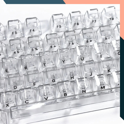 Transparent keycaps 132 - transparent, keys