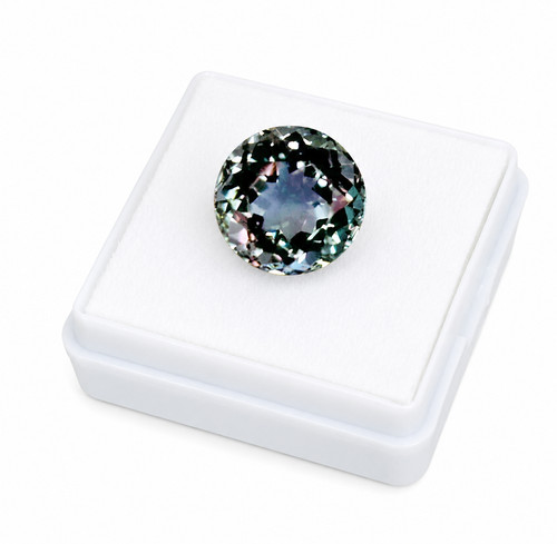 10ct round cut - 7.10ct, color