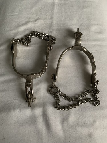 Cowboy spurs with chains - cowboy,