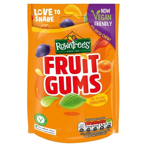 Rowntree fruit gums - gums, 150g