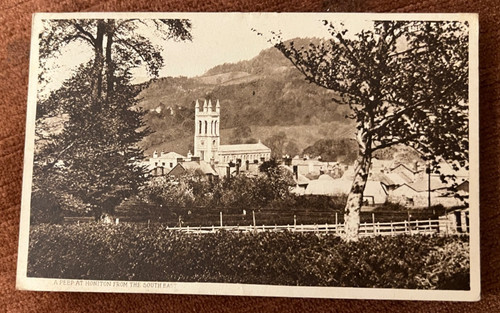 Vintage postcard honiton - vintage,