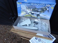 Revell 04758 1/32 De Havilland Mosquito Mk.IV model kit .  Some parts started