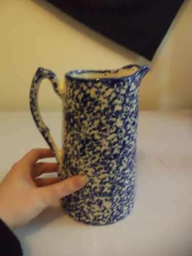 Large blue white - water, milk