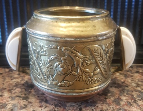 Vintage brass copper ornate - vintage,