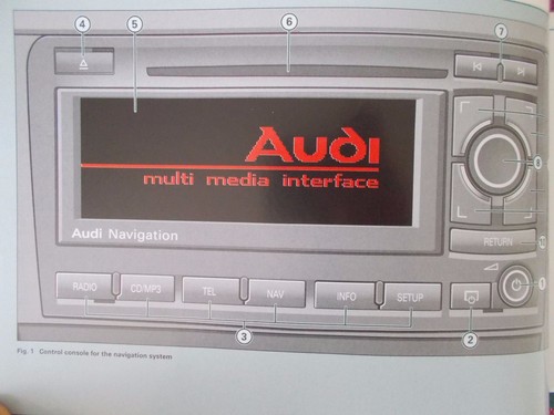 Audi sat nav navigation system - audi,
