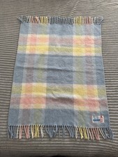 Vintage Baby Blanket Fringed