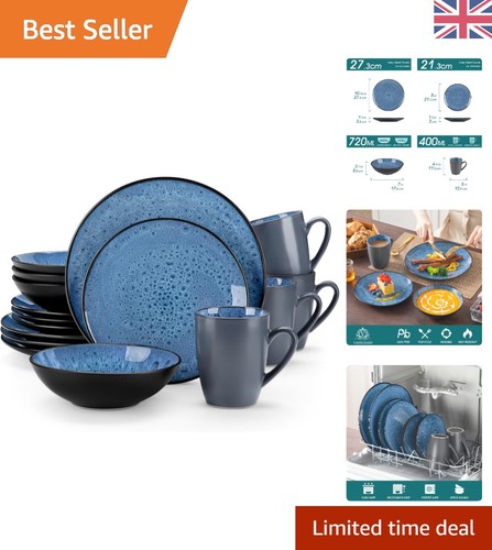 Bubble blue piece - 16-piece, reactive