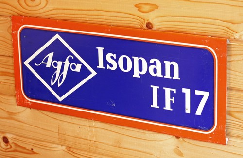 Vintage 60cm agfa sign - vintage, metal