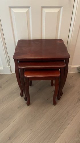 Nest wooden coffee tables - 3,