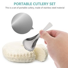  Chinese Soup Spoons and Bowls Camping Cutlery Set Stainless Steel Chopsticks